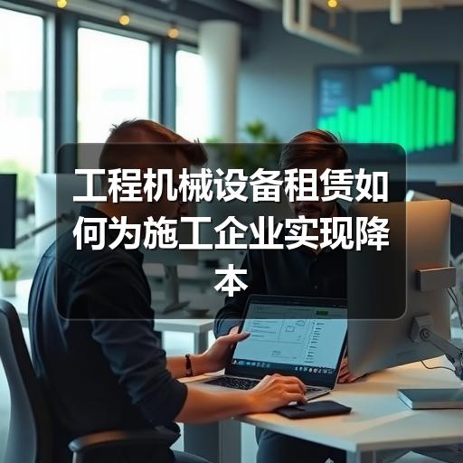 工程机械设备租赁如何为施工企业实现降本增效 工程机械设备租赁如何为施工企业实现降本增效