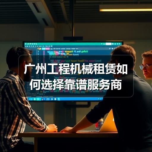 广州工程机械租赁如何选择靠谱服务商