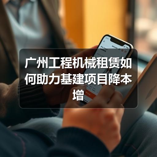 广州工程机械租赁如何助力基建项目降本增效 广州工程机械租赁如何助力基建项目降本增效
