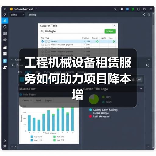 工程机械设备租赁服务如何助力项目降本增效 工程机械设备租赁服务如何助力项目降本增效
