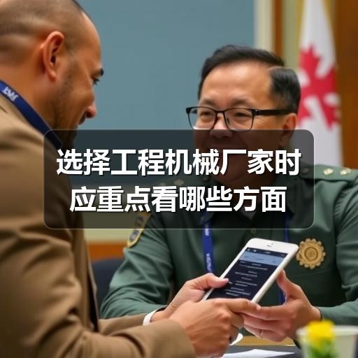 选择工程机械厂家时应重点看哪些方面 选择工程机械厂家时应重点看哪些方面