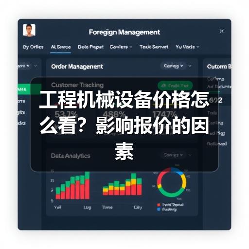 工程机械设备价格怎么看?影响报价的因素与询价注意事项 工程机械设备价格怎么看?影响报价的因素与询价注意事项