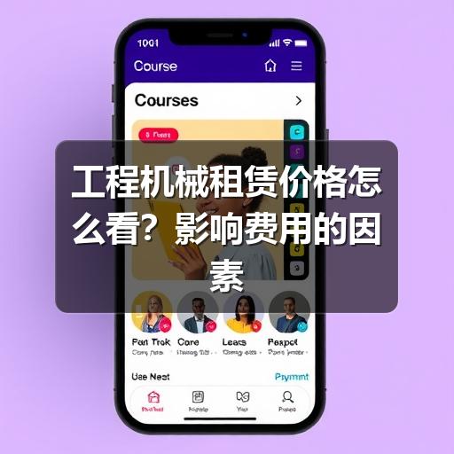工程机械租赁价格怎么看？影响费用的因素与询价注意事项