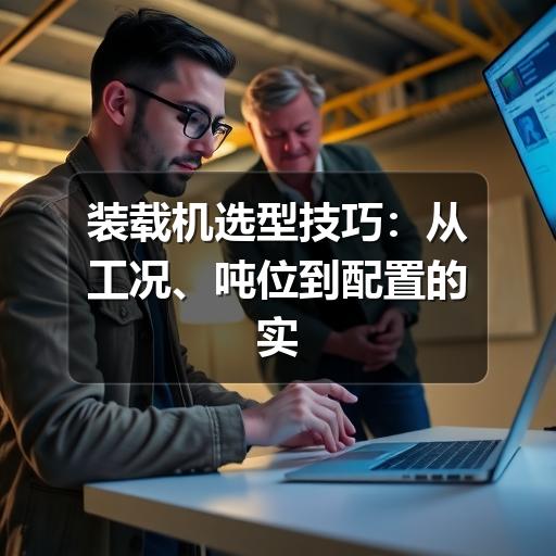 装载机选型技巧:从工况、吨位到配置的实用判断方法 装载机选型技巧:从工况、吨位到配置的实用判断方法