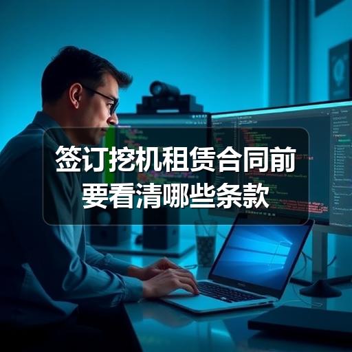 签订挖机租赁合同前要看清哪些条款 签订挖机租赁合同前要看清哪些条款