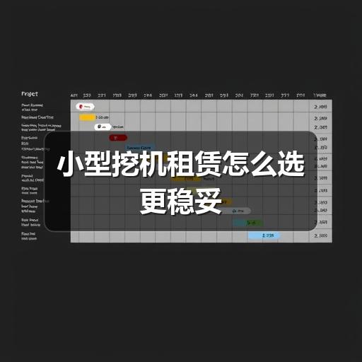 小型挖机租赁怎么选更稳妥